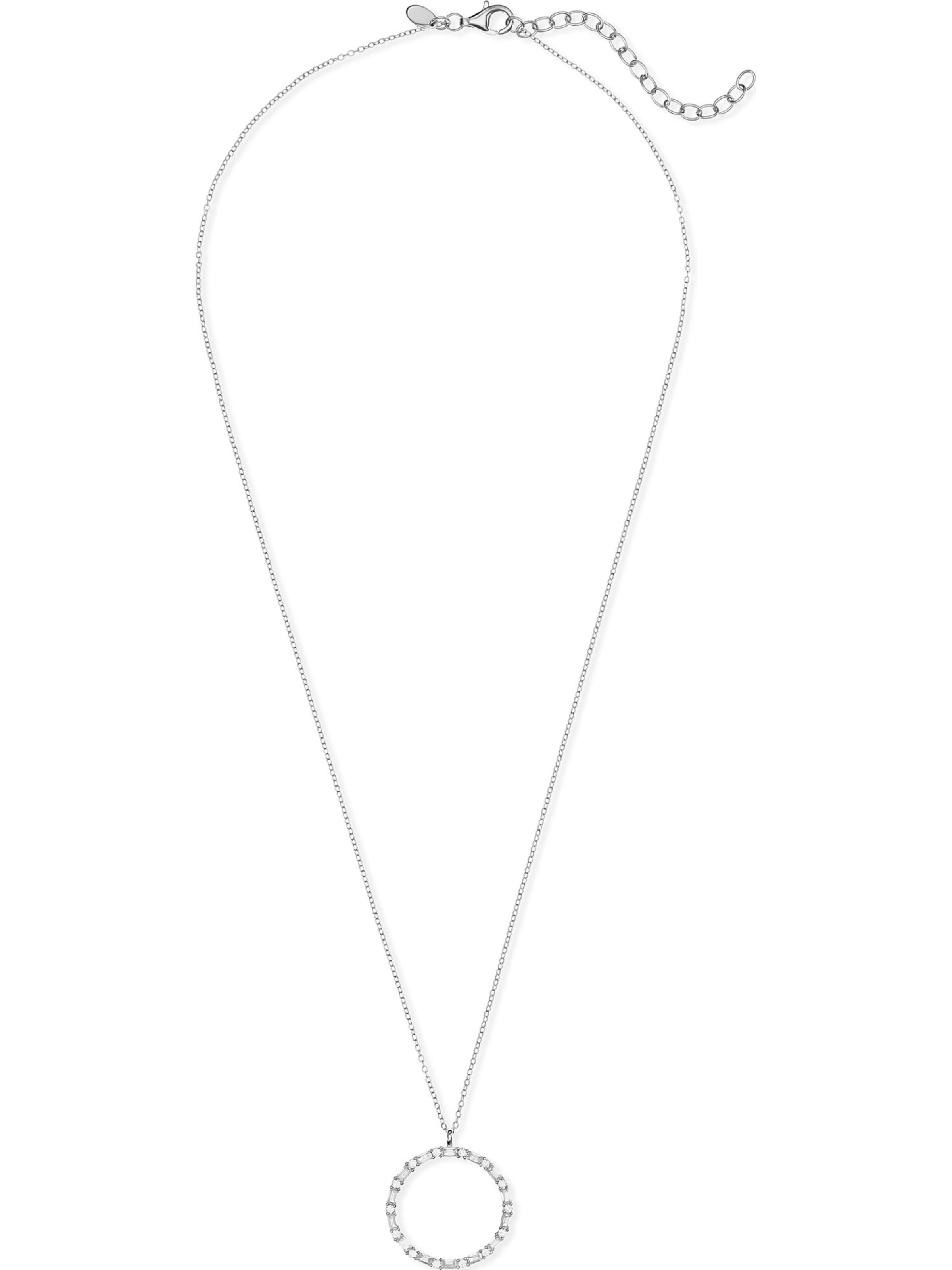 FAVS Kette '14 Zirkonia' in Silber: Vorderseite