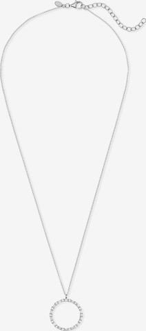 FAVS Necklace '14 Zirkonia' in Silver: front