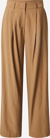 AwareHlače s naborima 'VMPerry' - smeđa boja: prednji dio