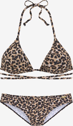 BRUNO BANANI Triangle Bikini in Mixed colours: front