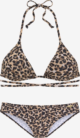 BRUNO BANANI Triangel Bikini in Mischfarben: predná strana