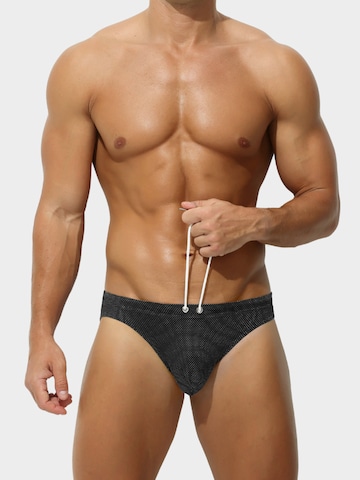 BIMONI Swim Trunks in Black: front