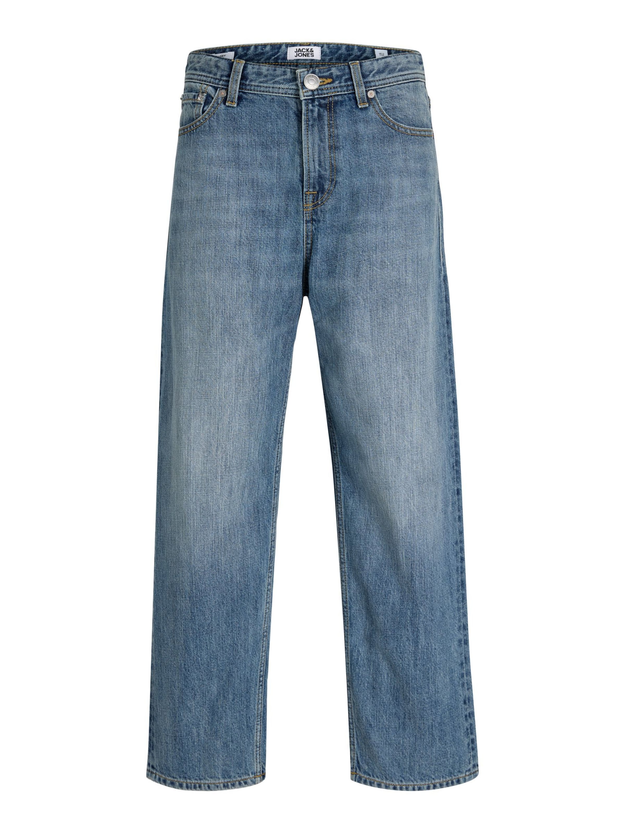 Jack & Jones Junior Baggy Džíny 'JJIALEX JJORIGINAL' – modrá: přední strana