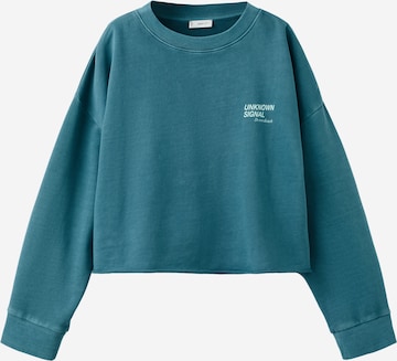 MANGO TEEN Sweatshirt 'Vertical' in Blauw: voorkant