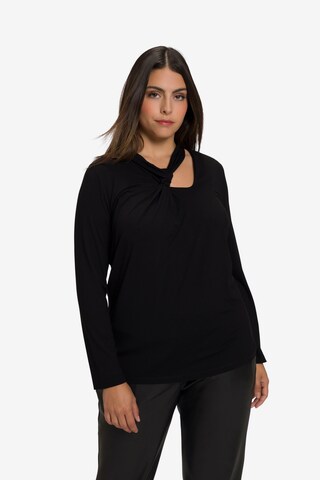 Ulla Popken Blouse in Zwart: voorkant