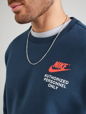 Nike Sportswear Sweatshirt 'CLUB' i blå