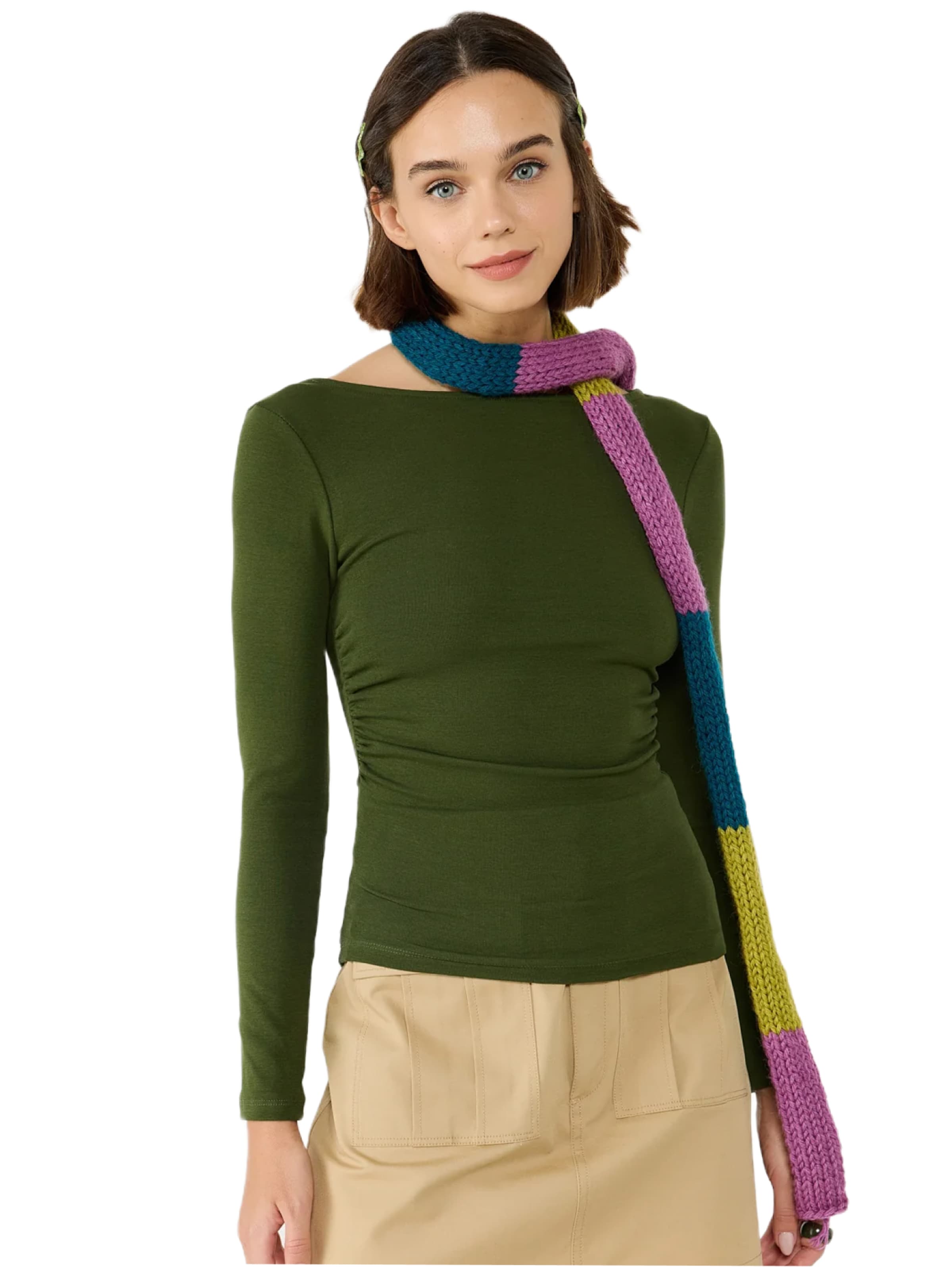 T-shirt No Matter What en vert : devant