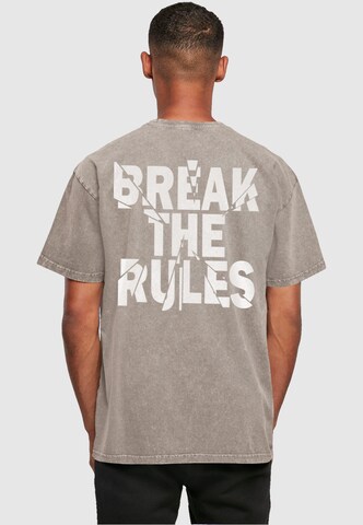 Merchcode T-Shirt 'Break The Rules 2' in Grau