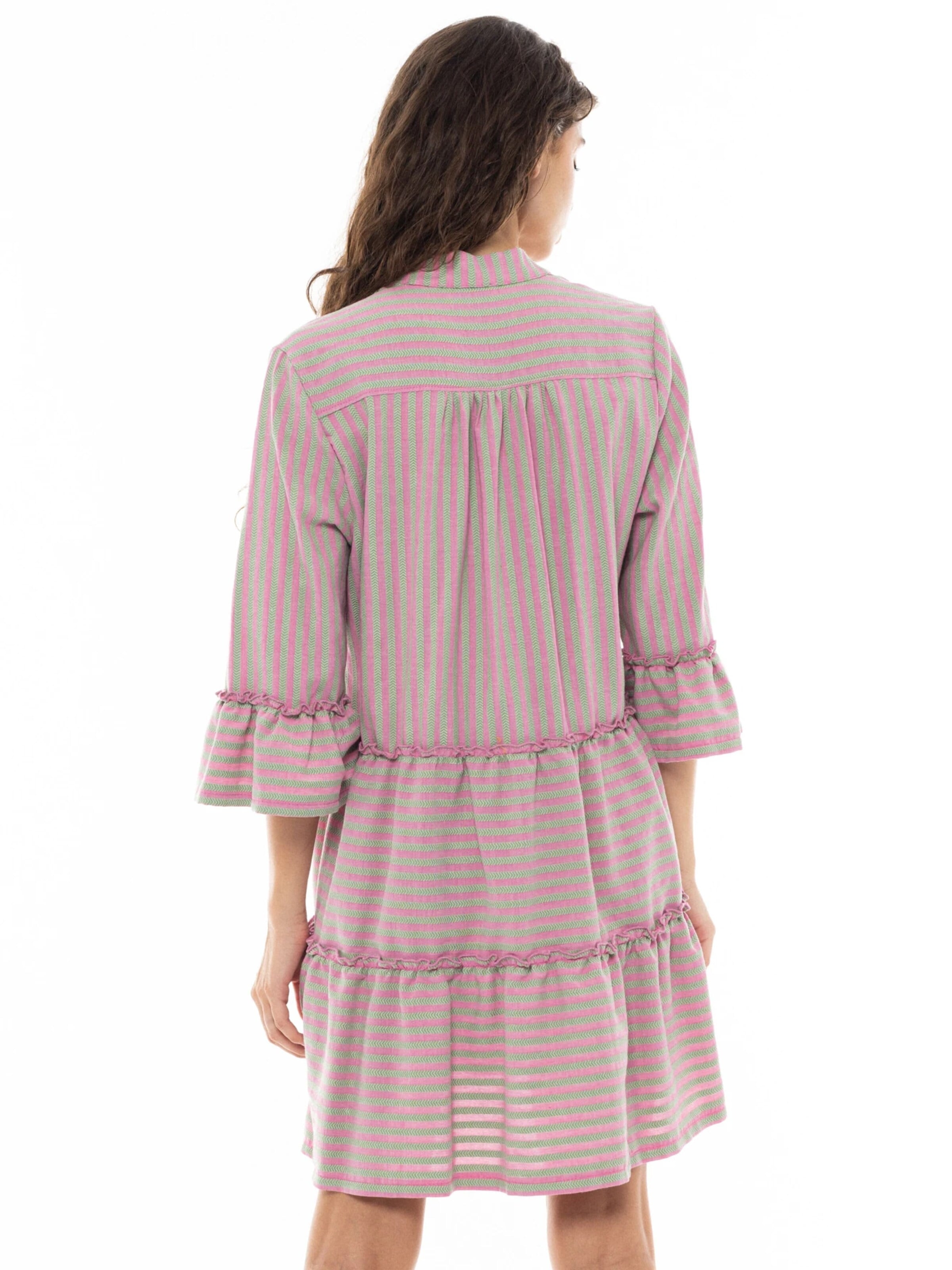 Pink Label Sommerkleid 'BEACHWEAR STRIPE PINK GREEN'‌‌‌‌ in Blau
