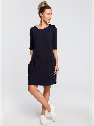 made of emotion - Vestido en azul: frente