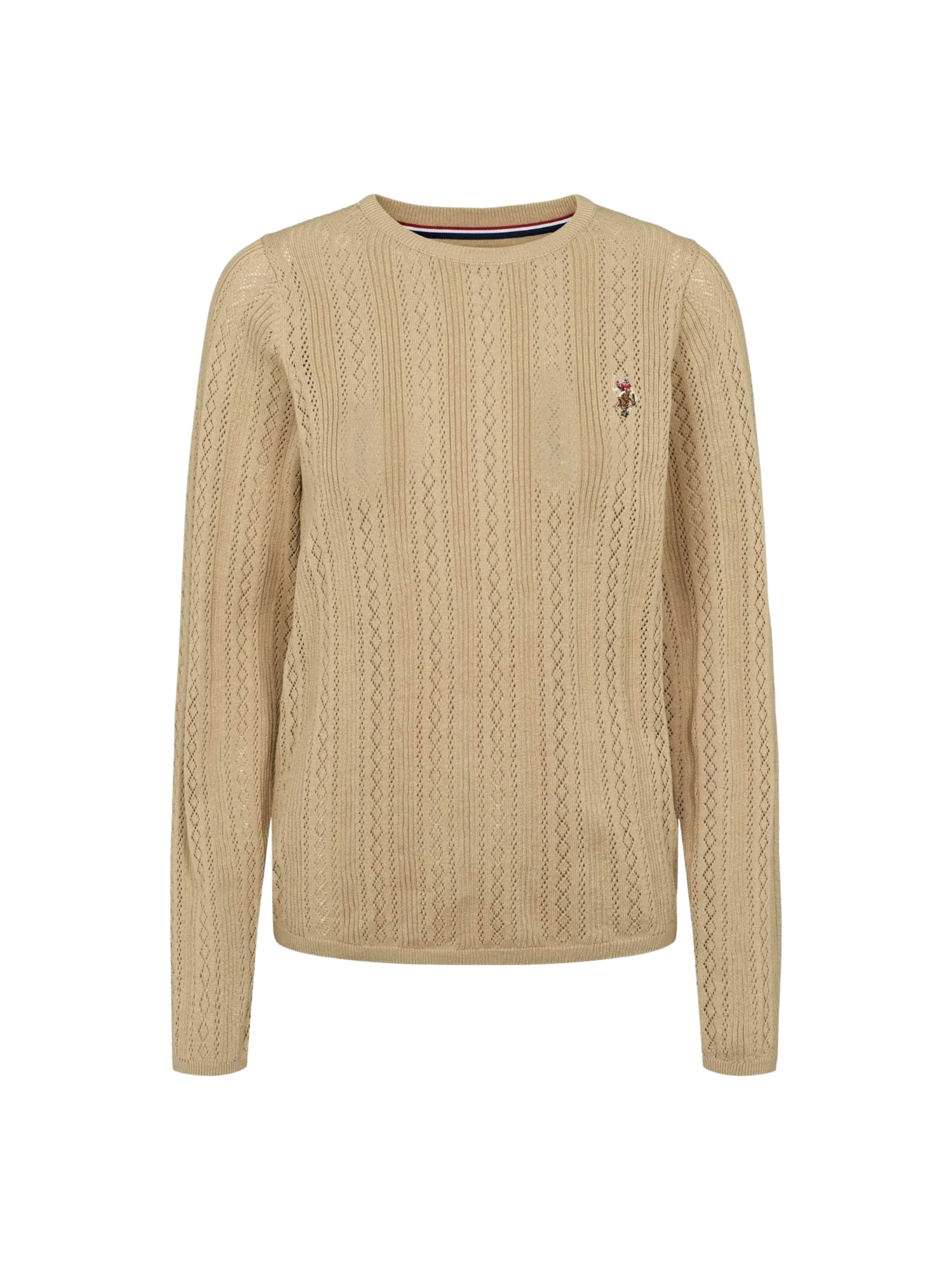 U.S. POLO ASSN. Pull-over 'Mynthe' en greige, Vue avec produit