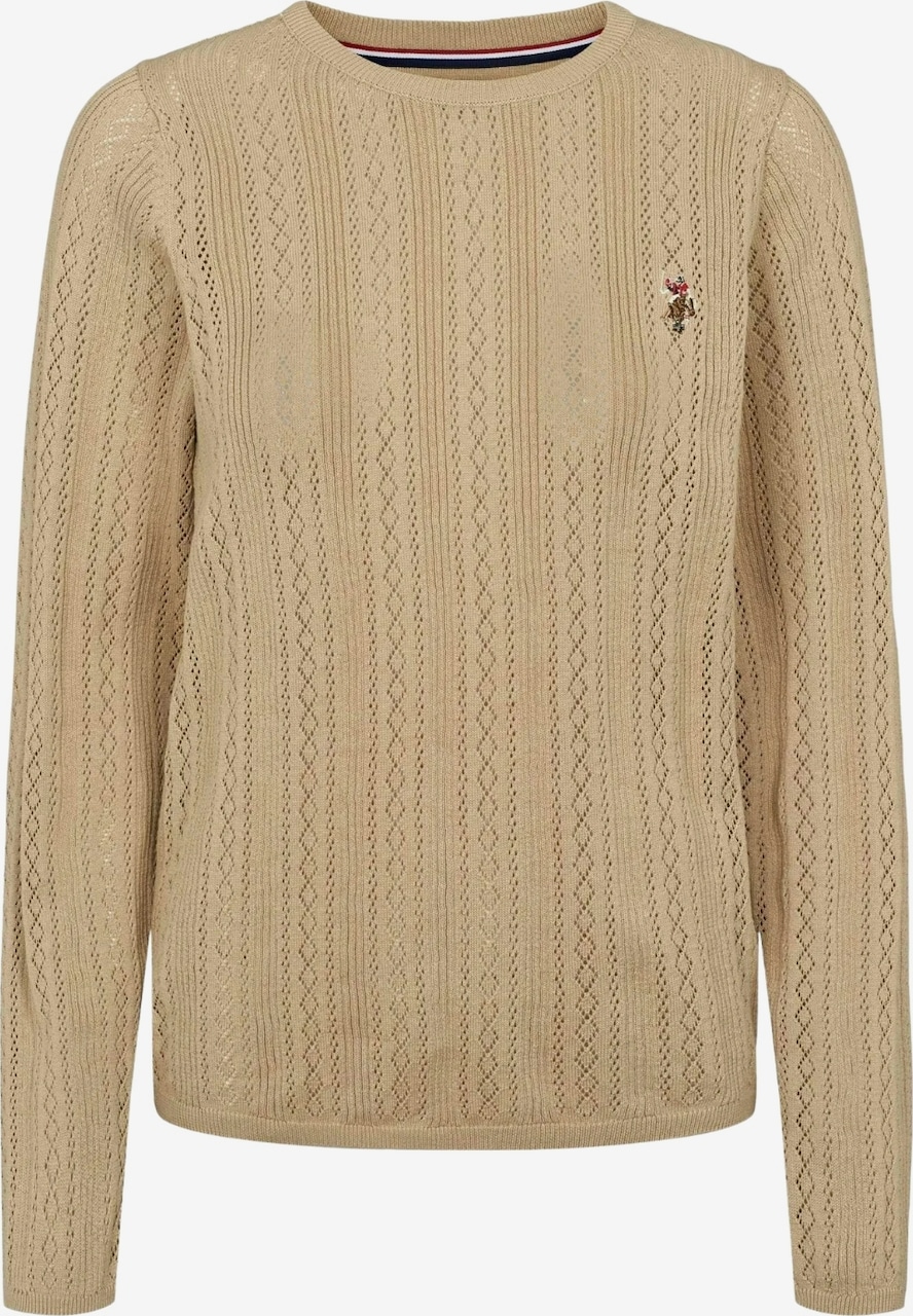 Pulover 'UWMynthe' de la U.S. POLO ASSN. pe gri: față