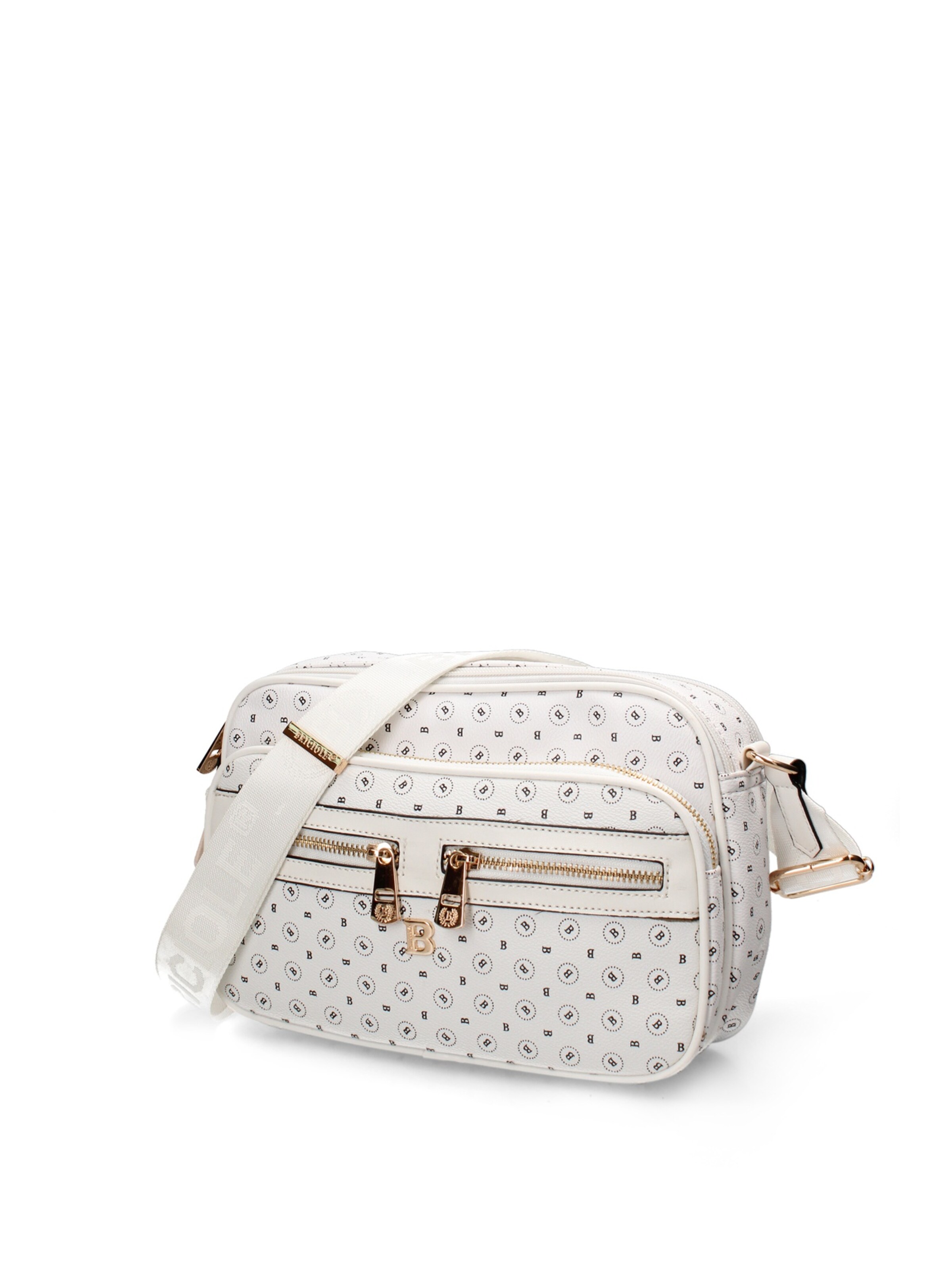 Borsa a spalla di Briciole in bianco: frontale