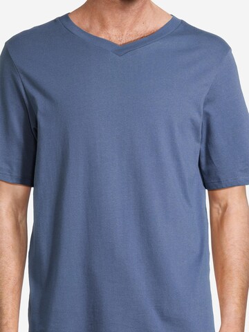 SCHIESSER Pyjama kort 'Night & Home' in Blauw