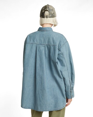 G-STAR Blouse 'Long Pocket' in Blue