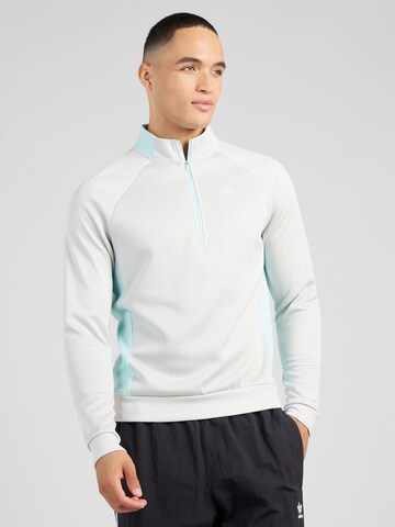 ADIDAS GOLF Athletic Sweater in White: front