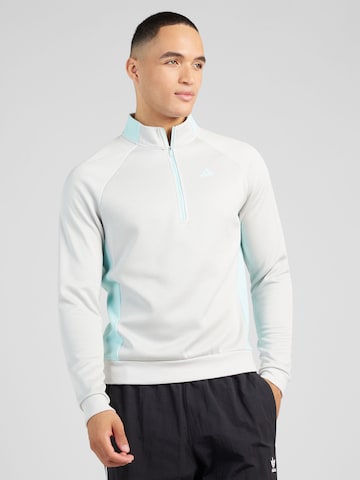 Pull-over de sport ADIDAS GOLF en blanc : devant