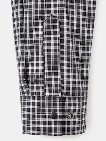 MANGO MAN Comfort fit Button Up Shirt 'Vichy' in Black