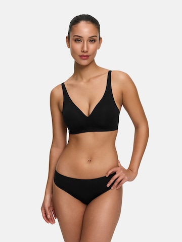 cfab - Push-up Sujetador 'Comfort Push up BH mit Spitze' en negro: frente