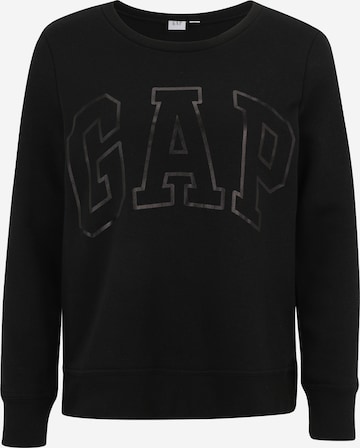 Gap Petite Sweatshirt in Black: front