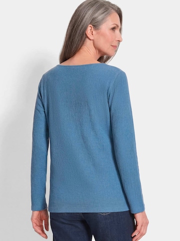 Goldner Shirt in Blau