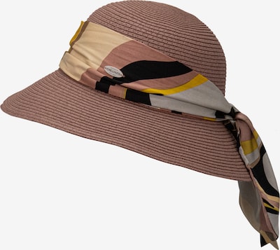 chillouts Hat 'Treviso' in Chocolate / Yellow / Pink / Black, Item view