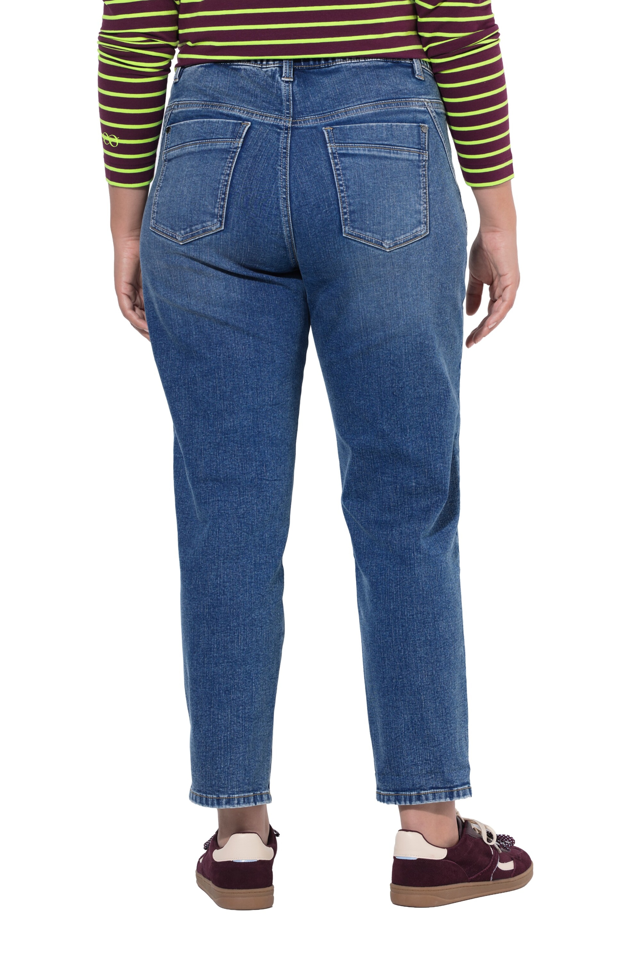 LAURASØN Tapered Jeans in Blauw