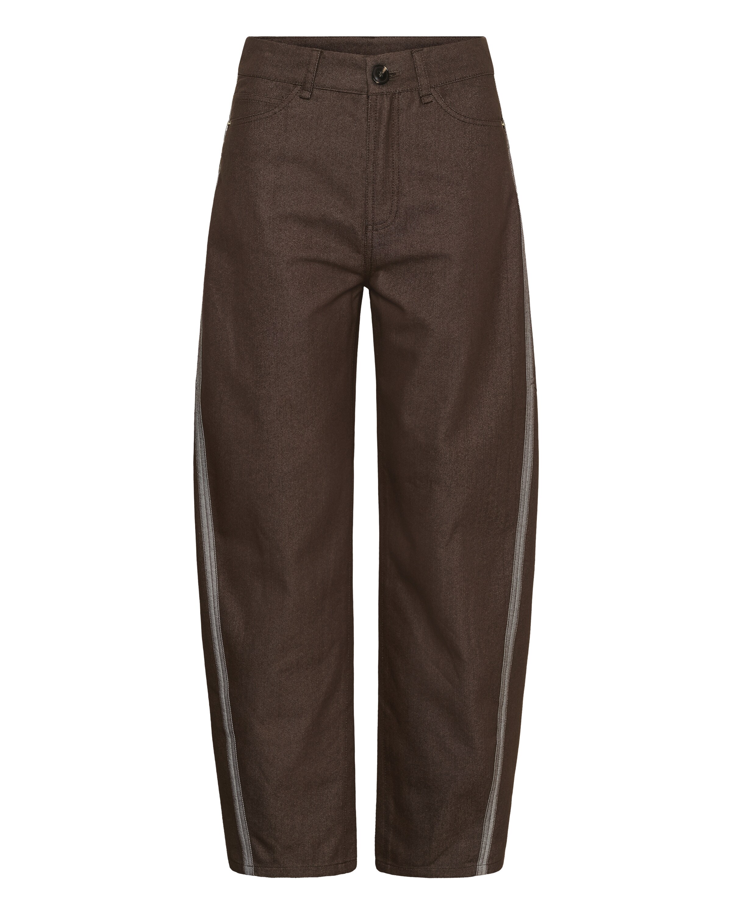 SAINT TROPEZ Loosefit Hose in Braun: Vorderseite