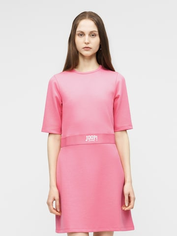 JOOP! Jeans Šaty 'Tri' – pink: přední strana