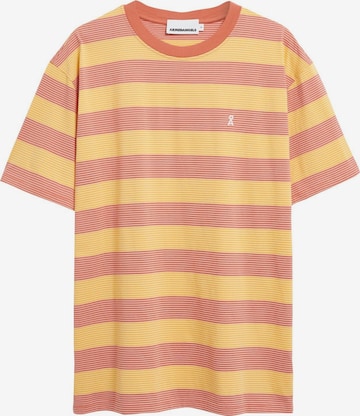 ARMEDANGELS T-Shirt MAARKOS STRIPES in Orange: Vorderseite