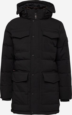 TOMMY HILFIGER Winterjas 'Utility Rockie' in Zwart: voorkant