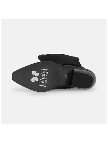 Felmini Wide Fit Cowboy Boots 'El Paso W041' in Black