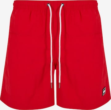 Shorts de bain Urban Classics en rouge : devant