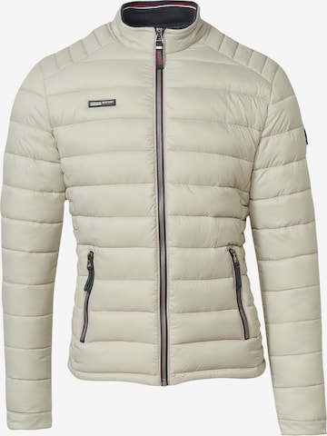 KOROSHI Zimná bunda - Béžová: predná strana