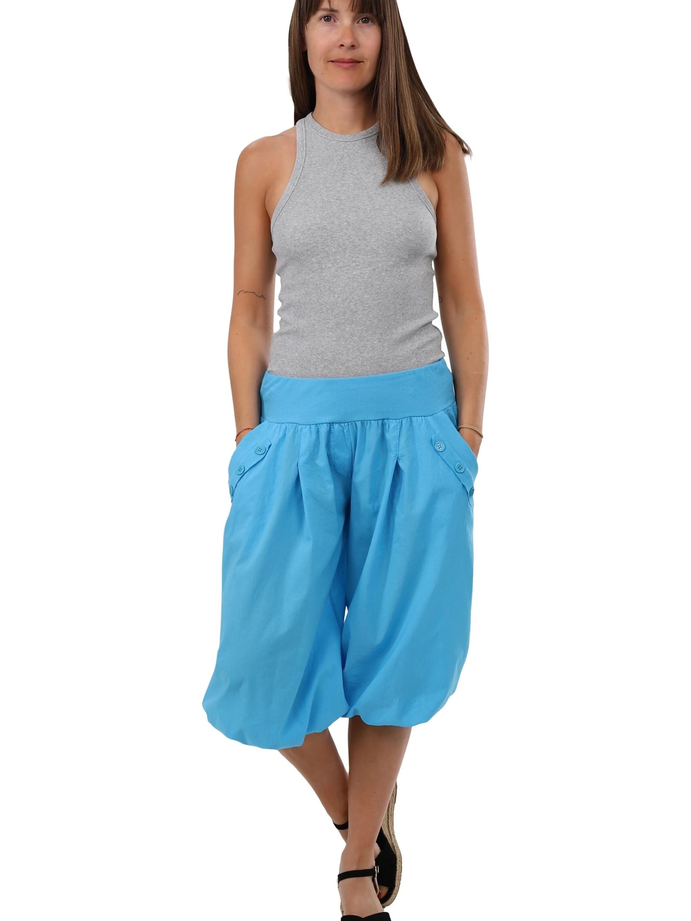 malito more than fashion Loose fit Harem Pants in Blue