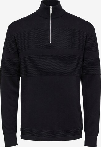 SELECTED HOMME - Jersey 'Maine' en negro: frente