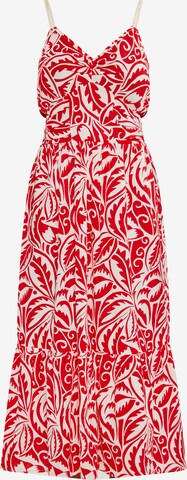 IZIA Summer Dress in Red: front