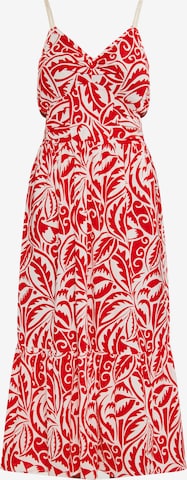 IZIA Summer Dress in Red: front