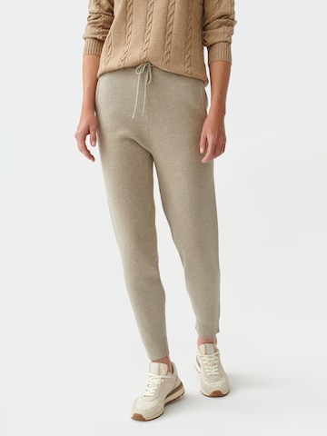 Coupe slim Pantalon 'PILOMI' TATUUM en gris : devant
