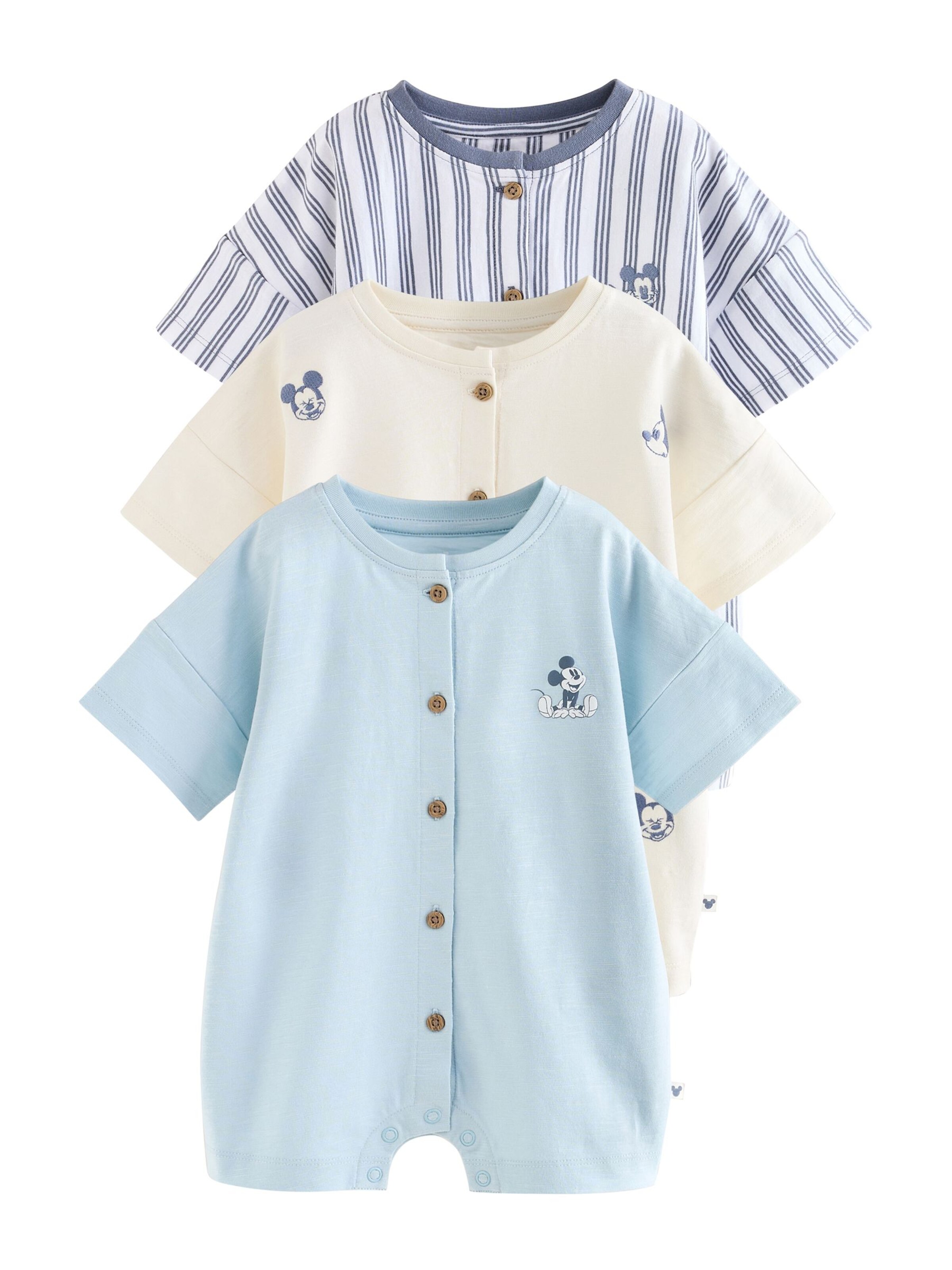 Next Sparkedragt/Body 'Mickey Mouse' i 56 i lysebeige / safir / lyseblå / hvid, Produktvisning