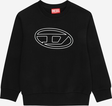 DIESEL Sweatshirt in Zwart: voorkant