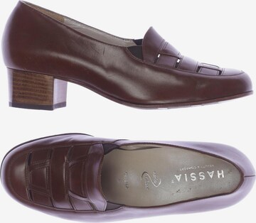 HASSIA Flats & Loafers in 37 in Brown: front