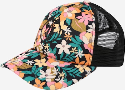 Volcom Casquette 'INTO PARADISE' en émeraude / orange / rose / noir, Vue avec produit