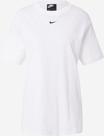 Tricou supradimensional de la Nike Sportswear pe alb: față