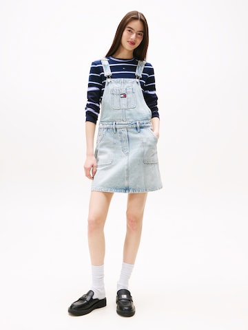 Jupe-salopette Tommy Jeans en bleu : devant