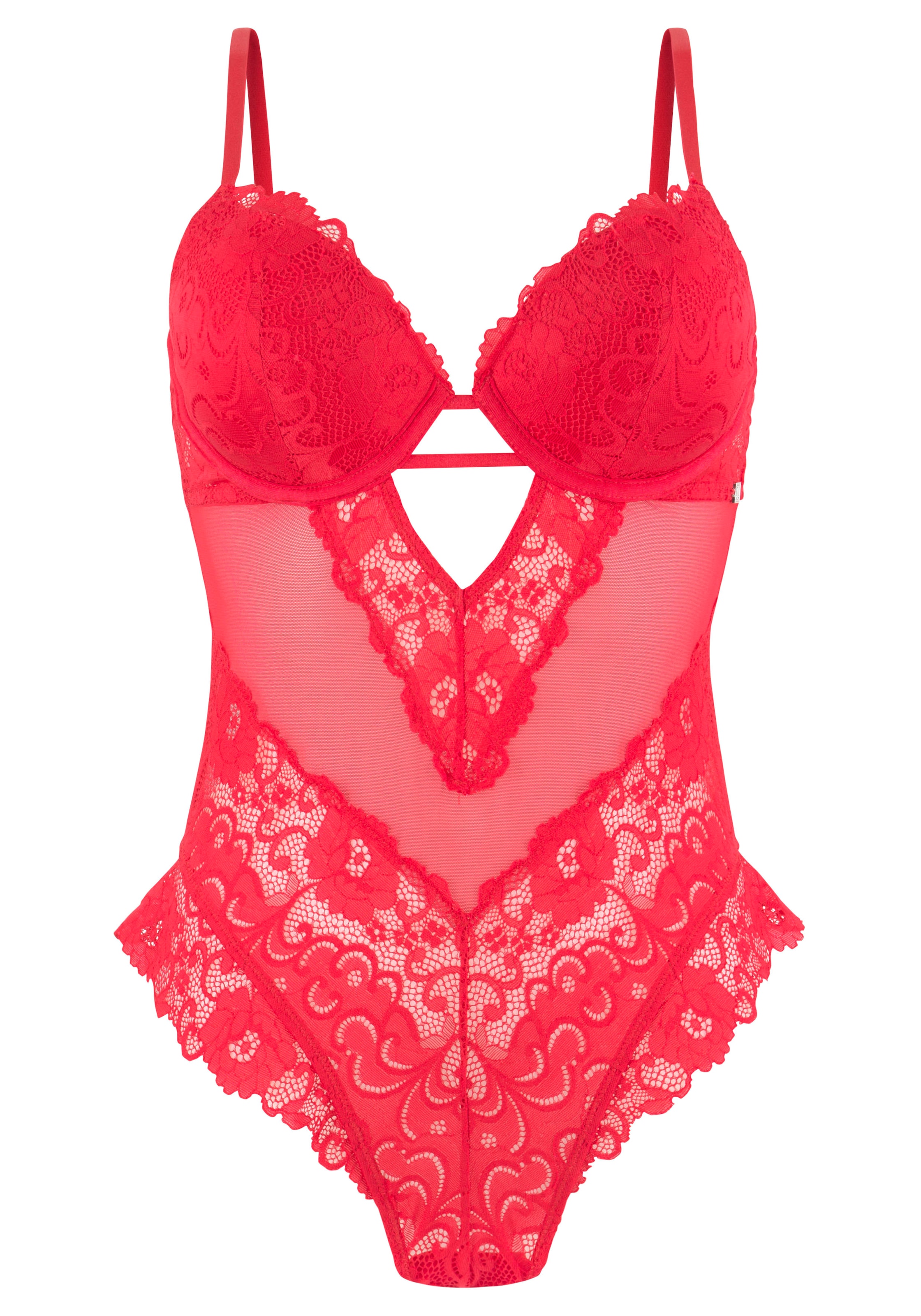 LASCANA Боди в Красный: спереди