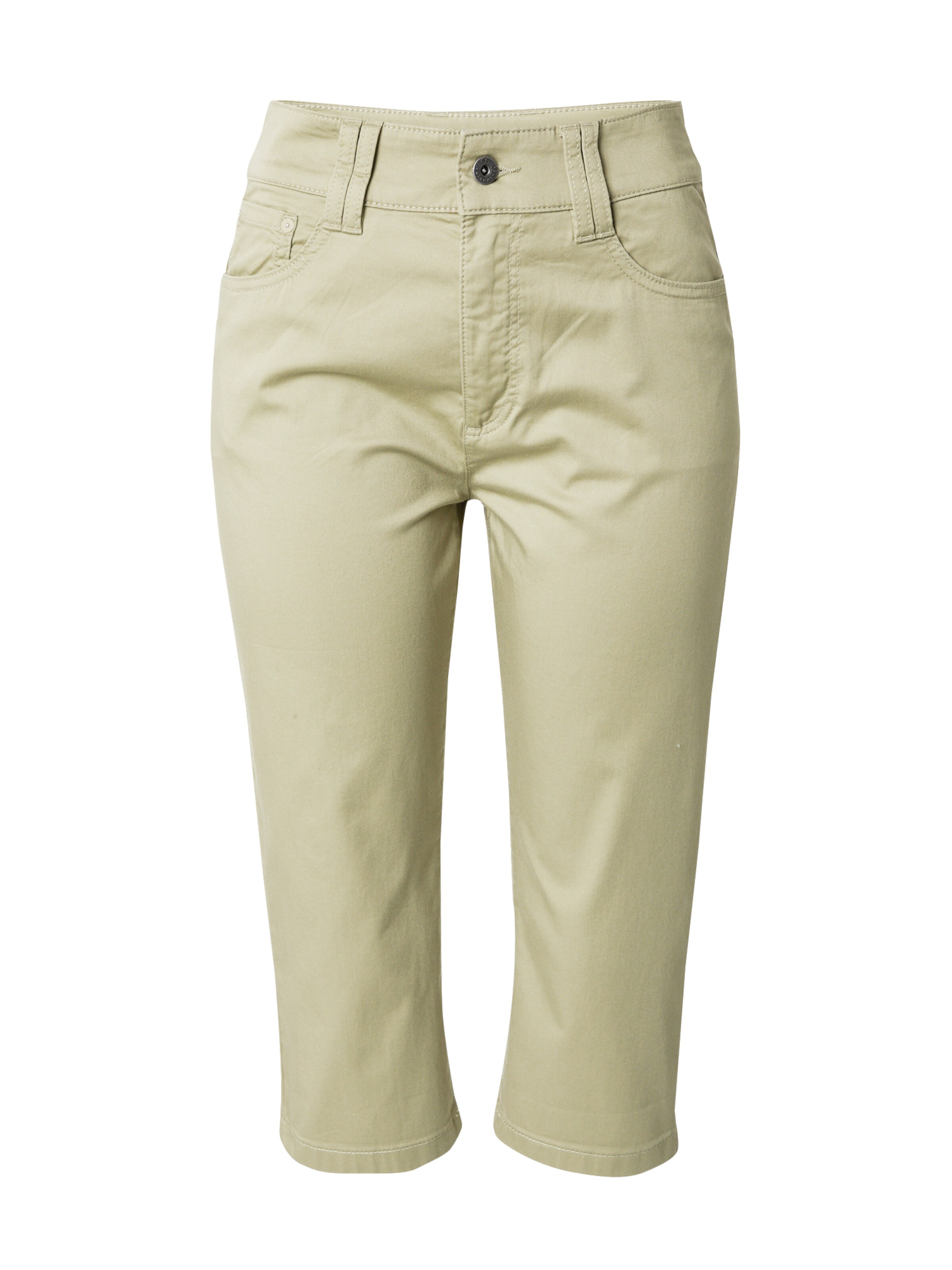 Coupe slim Pantalon QS en vert : devant