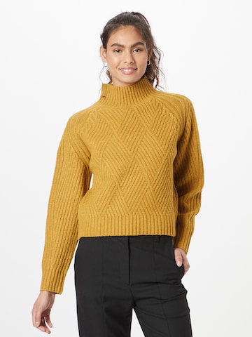 Warehouse Sweter w kolorze żółty: przód