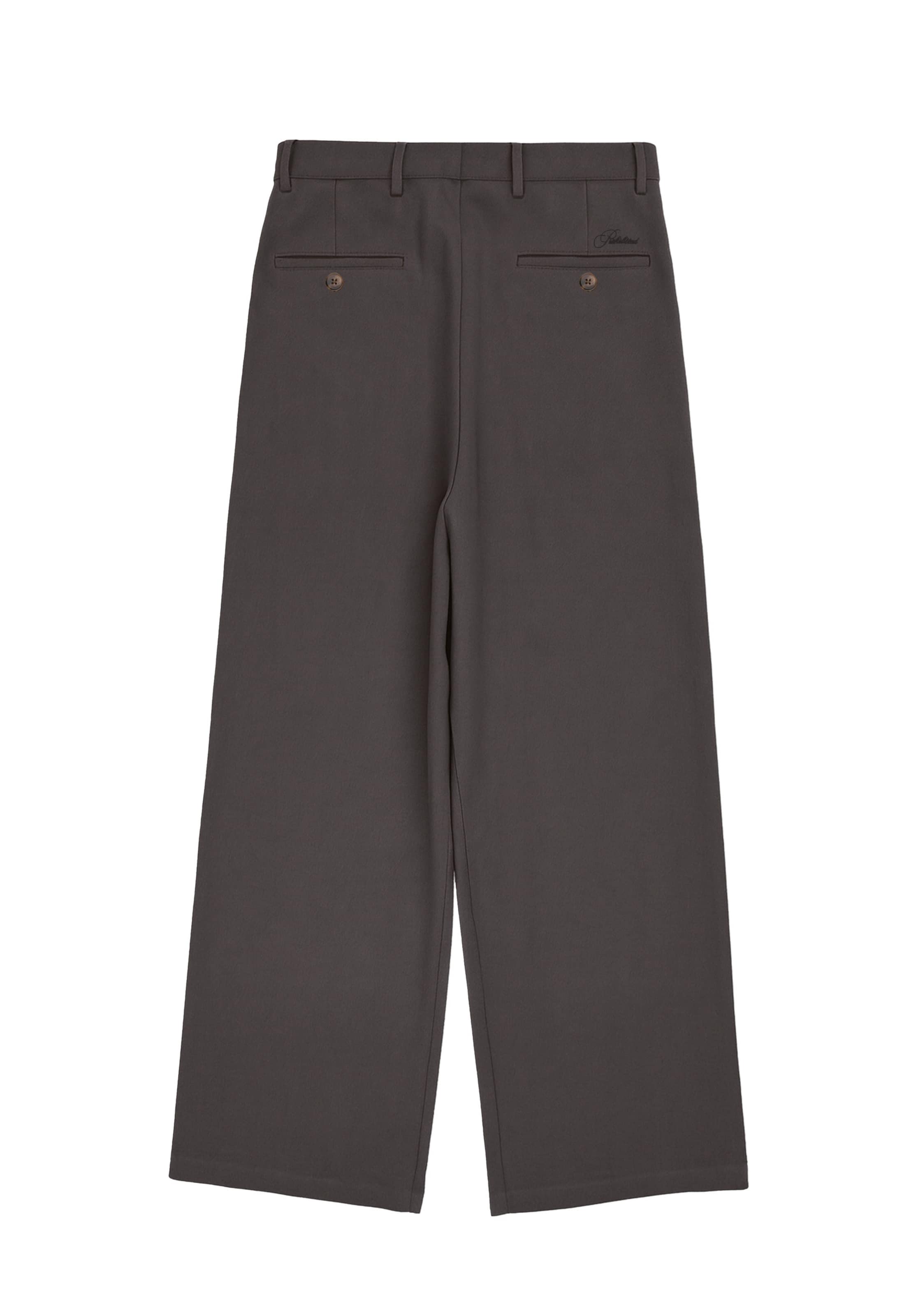 Prohibited Wide leg Pleat-Front Pants in Grey