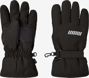 NAME IT - Guantes 'Snow' en negro: frente